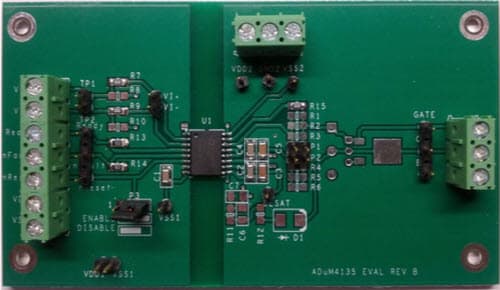 EVAL-ADuM4135EBZ, Evaluation Board for the ADuM4135 iCoupler, Single/Dual-Supply, High Voltage Isolated IGBT Gate Driver with Miller Clamp