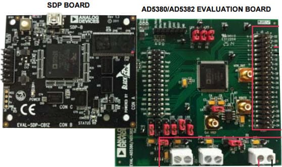 EVAL-AD5382SDZ, Evaluation Board for Evaluating the AD5382 32-Channel, 14-Bit Voltage Output DACs with On-Chip Reference