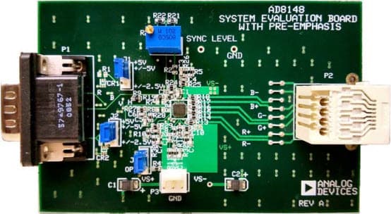 AD8147-EVALZ, Evaluation Board for the AD8147 Triple Differential Drivers for Wideband Video