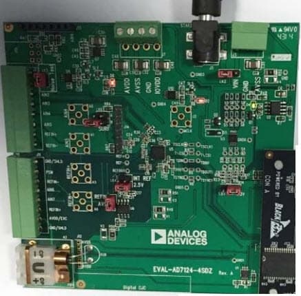 EVAL-AD7124-4SDZ, Evaluation Board for the AD7124-4, 4-Channel, Low Noise, Low Power, 24-bit Sigma-Delta ADC with In-Amp and Reference