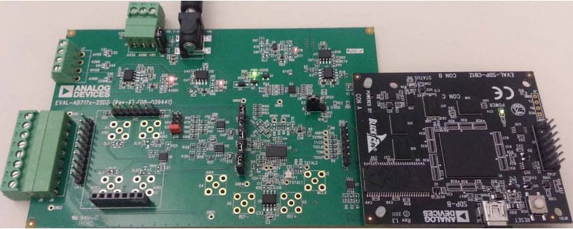 EVAL-AD7172-2SDZ, Evaluation Board for Evaluating the AD7172-2 Low Power, 24-Bit, 31.25 Ksps Sigma-Delta ADC with True Rail-to-Rail Buffers