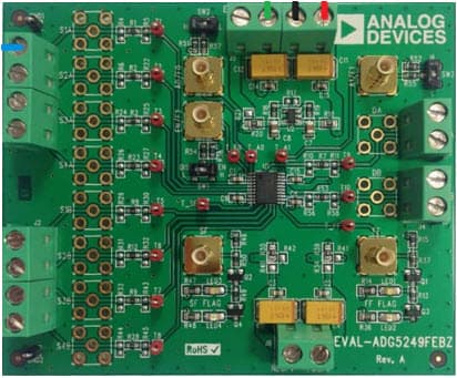 EVAL-ADG5249FEBZ, Evaluation Board for the ADG5249F Overvoltage Protected Dual 4:1 Multiplexer