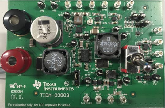 TIDA-00803, Automotive Power Design for Front Camera Systems Using Single-Core Voltage Application Processors