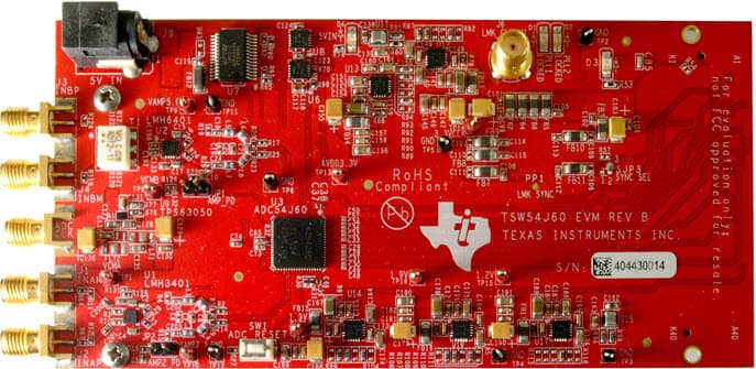 TIDA-00823, 16-Bit 1-GSPS Digitizer Reference Design with AC and DC Coupled Fixed Gain Amplifier