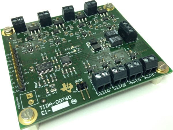 TIDA-00760, Multi-Channel Analog Output Module With Multiplexed Single-Channel DAC for PLCs Reference Design