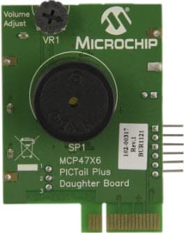 ADM00317, MCP47X6 PicTail Plus Daughter Board for MCP4726, MCP4716 and MCP4706 DAC devices