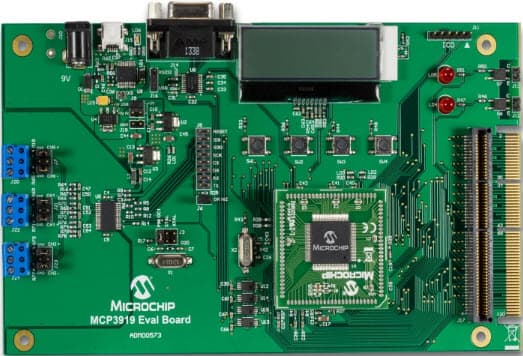 ADM00573, Evaluation Board Using MCP3919 ADC for 16-Bit MCUs