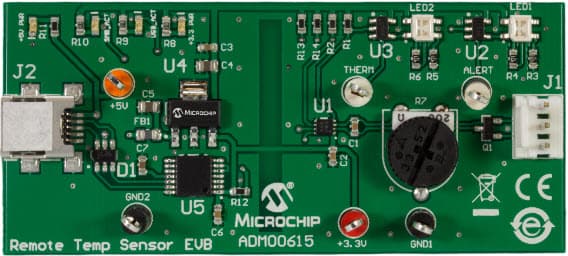 ADM00615, Evaluation Board for MCP9902 Remote Temperature Sensor