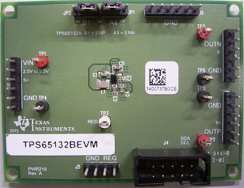 TPS65132BEVM, Evaluation Module for TPS65132B Dual Output LCD Bias for SmartPhones