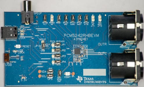 PCM5242EVM, Evaluation Module for PCM5242 PCM DAC