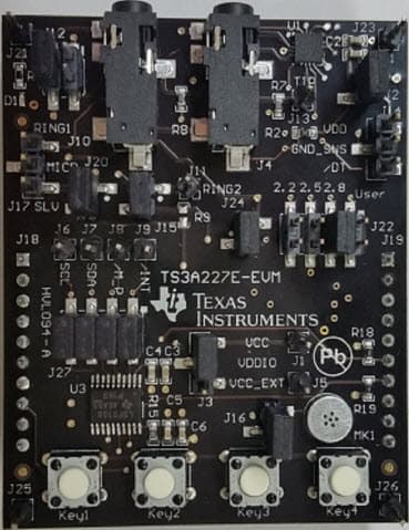 TS3A227E-EVM, Evaluation Module for TS3A227E Analog Switch Multiplexer