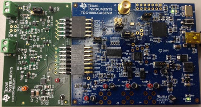 TDC1000-GASEVM, Evaluation Module for TDC1000 Ultrasonic Sensing Gas Flow