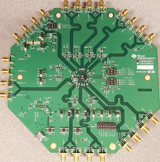 LMK03318EVM, Evaluation Module for LMK03318 Ultra-Low-Jitter Clock Generator EVM with 1 PLL, 8 Differential Outputs and 2 Inputs