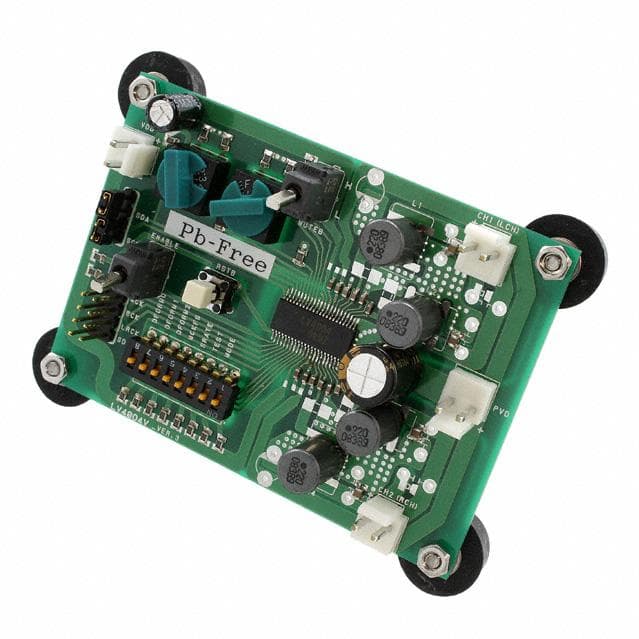 LV4904VGEVB, Evaluation Board for featuring LV4904V is a 2-channel class-D amplifier IC that supports digital input