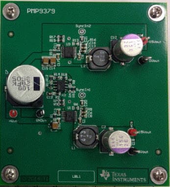 PMP9379, Positive/Negative 15V Output Supply Using Wide Vin Synchronous Buck Regulator Reference Design