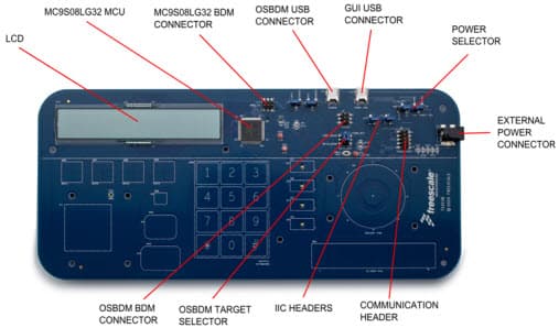 TSSEVB, Touch Sensing Evaluation Board based on MC9S08JM60 MCU