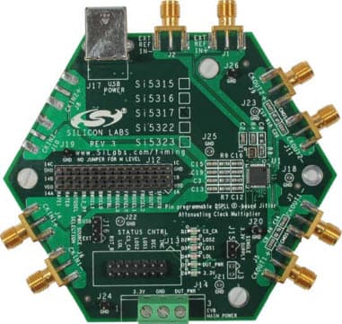 SI5317-EVB, Evaluation Board Using Si5317 1 to 710MHz Clock Generator