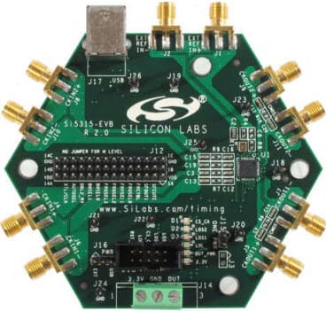 SI5315-EVB, Evaluation Board Using Si5315 8-kHz to 644.53-MHz Clock Multiplier