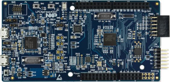 OM13073, LPCXpresso 43S37 Development Board for LPC43/43S00 and LPC18S00 family of Cortex-M MCUs