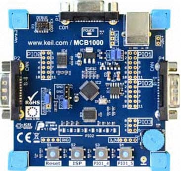 OM13018, Keil LPC11U14 Evaluation Board for evaluating the LPC11U1x family of MCUS