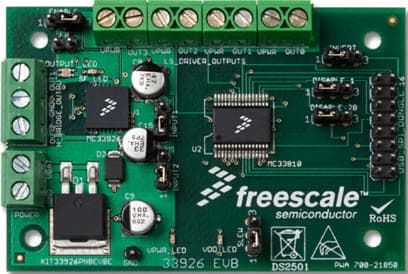 KIT33926PNBEVBE, Evaluation Kit for MC33926 5A Throttle Control H-Bridge with Slew Rate Control and the MC33810 Automotive Engine Control IC