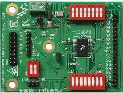 KIT33879AEKEVBE, Evaluation Kit for MC33879 Configurable Octal Serial Switch