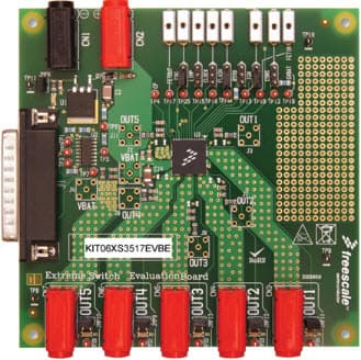 KIT06XS3517EVBE, Evaluation Board Featuring the MC06XS3517 Smart High Side Switch Module