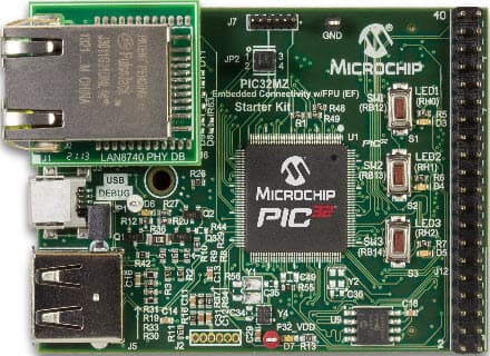 DM320007, PIC32MZ Embedded Connectivity with Floating Point Unit (FPU) Starter Kit Using PIC32MZ2048EFH144-I/PH