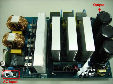 FEBFAN9673Q_B1H5000A, Evaluation Board based on FAN9673Q 5kW, 3-Channel CCM PFC with 12 Vsb Module