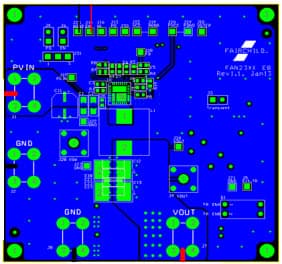 FEBFAN2310_LVA, Evaluation Board based on FAN2310 10A Synchronous Buck Regulator with Ultrasonic Mode