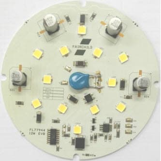 FEBFL77944_L80L012B, Evaluation Board based on FL77944 12W Down Light AC LED Driver at Low-Line with SVF