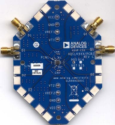 ADCLK925/PCBZ, Evaluation Board for Evaluating the ADCLK925 Clock Buffer