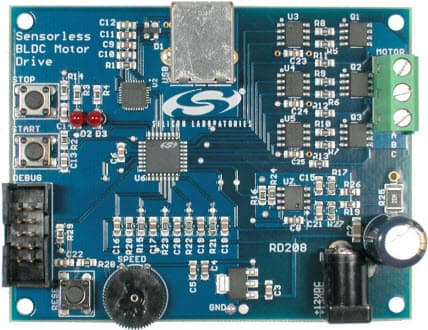 SLBLDC-MTR-RD, Sensorless BLDC Motor Reference Design