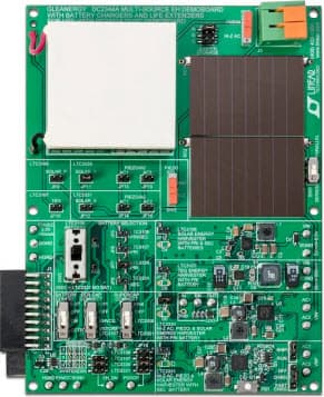 DC2344A, Gleanergy Multi-Source Energy Harvesting Demo Board with Battery Chargers and Life-Extenders for Use with DC2321A Dust Demo Board