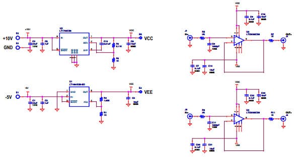 DC2403A, Demo Board based on LT6200 Rail-to-Rail SAR ADC Driver Amplifier