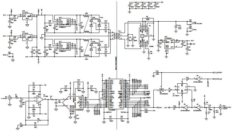 DC2405A, Demo Board based on LTM2893 100 MHz SPI Module Isolator