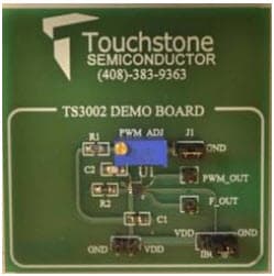 TS3002DB, Demo Board based on TS3002 1V/1uA Easy-to-Use Silicon Oscillator/Timer