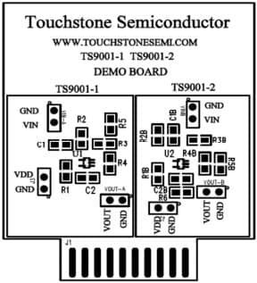 TS9001DB, Demo Board based on TS9001 Comparator