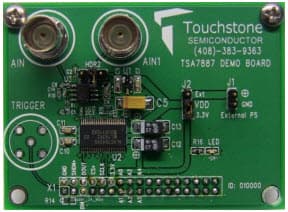 TSA7887DB, Demo Board based on TSA7887 Micropower, 2-channel, 125-ksps, Serial-Output 12-bit SAR ADC