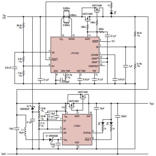 A Low Loss Replacement for an OR-ing Diode for Hot Swappable Supply with ideal diode