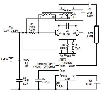 A Compact and Power Efficient CCFL Controller for Handheld Devices