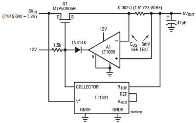 A Simple Ultra-Low Dropout Regulator for LT1431 Ultra-Low Dropout Regulator