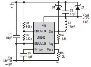 Negative Input to Negative Output Buck Converter