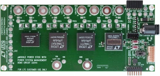 DC2204A, Demo Board for the LTM4675, LTM4676A, LTM4677 and LTM4620A PSM Module Power Stick