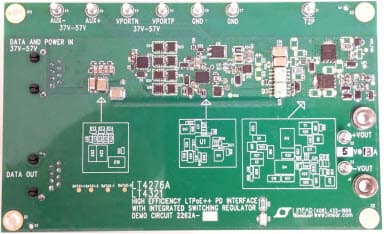 DC2262A-A, Demo Board for the LT4276A and LT4321 LTPoE++ 70W, 5V/13A PD with DC/DC and Ideal Diode Bridge