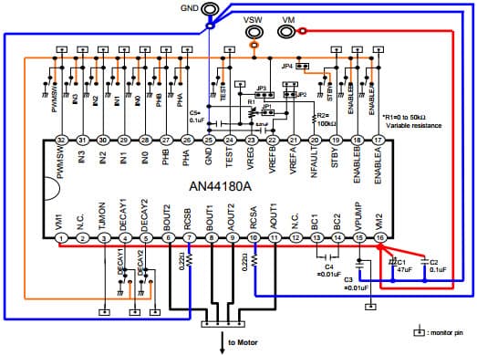 Driver LSI for Stepping Motor AN44180A Application Note