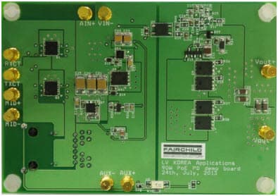 FEBFDMQ8203_90W, GreenBridge Evaluation Kit for Power Over Ethernet 90W Active Clamp Forward DC-DC Converter