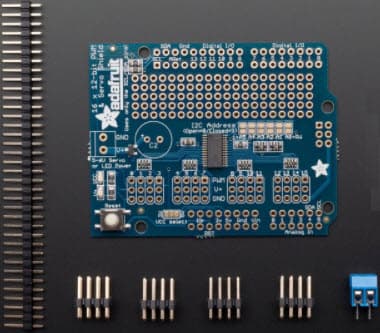 Adafruit 16-Channel 12-bit PWM/Servo Shield - I2C interface | 1411