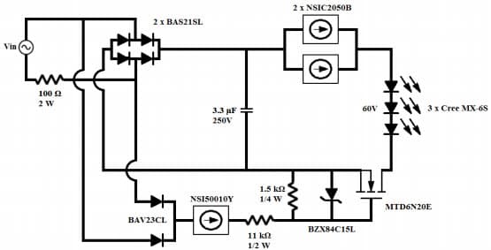 DN05022/D, Low-Cost LED Dimming with Output Capacitor Design Note