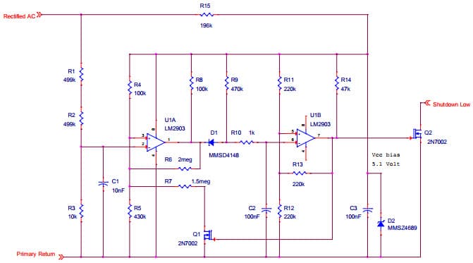 DN05060/D, Input Over Voltage Protection Design Circuit